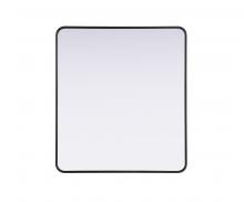  MR8A3640BLK - Contour Metal Rectangle Mirror 36x40 in Black