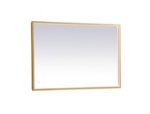  MRE62040BR - Pier 20x40 inch LED mirror with adjustable color temperature 3000K/4200K/6400K in brass