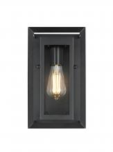  OD355W12BK - Etting 7 inch Outdoor Pendant in Black