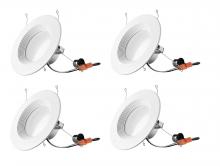  RN61550RF-4PK - 6 Inch Retrofit, 5000k, 96 Degree, Cri90, Etl, 15w, 75w Equivalent, 50000hrs, Lm1000, Dimmable