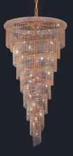  V1801SR36G/RC - Spiral 26 Light Gold Chandelier Clear Royal Cut Crystal