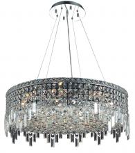  V2031D28C/RC - Maxime 12 Light Chrome Chandelier Clear Royal Cut Crystal