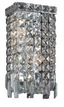  V2033W6C/RC - Maxime 2 Light Chrome Wall Sconce Clear Royal Cut Crystal