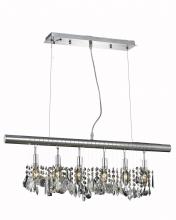  V3100D30C/RC - Chorus Line 6 Light Chrome Chandelier Clear Royal Cut Crystal