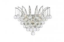  V8031W16C/RC - Victoria 3 Light Chrome Wall Sconce Clear Royal Cut Crystal