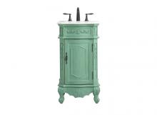 Elegant VF10119VM - 19 inch Single bathroom vanity in vintage mint