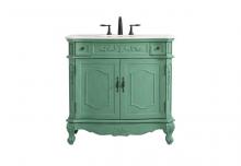  VF10136VM - 36 Inch Single Bathroom Vanity in Vintage Mint