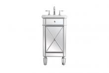 Elegant VF11019SL - 19 in. Single Bathroom Vanity set in antique silver