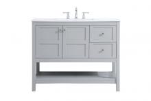  VF16442GR - 42 Inch Single Bathroom Vanity in Gray