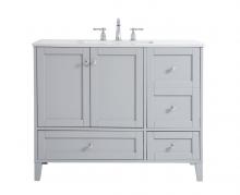  VF18042GR - 42 Inch Single Bathroom Vanity in Grey