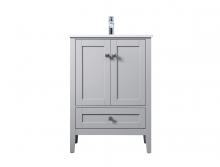  VF21124GR - 24 Inch Single Bathroom Vanity in Grey