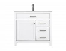  VF23336WH - 36 Inch Single Bathroom Vanity in White