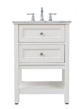 Elegant VF27024WH - 24 in. Single bathroom vanity set in White