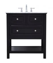  VF27030BK - 30 In. Single Bathroom Vanity Set in Black