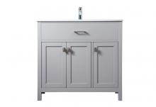  VF28836GR - 36 Inch SIngle Bathroom Vanity In Grey