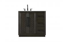  VF29036CO - 36 inch Single Bathroom Vanity in Chocolate Oak