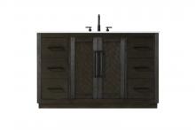  VF29054CO - 54 inch Single Bathroom Vanity in Chocolate Oak