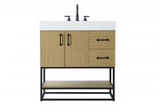  VF29232MHB - 32 inch Single Bathroom Vanity in Honey Brown