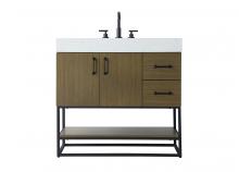  VF29236MCB - 36 inch Single Bathroom Vanity in Chestnut Brown