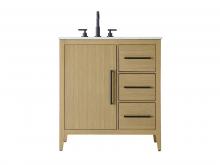  VF29332MHB - 32 Inch Single Bathroom Vanity In  Honey Brown