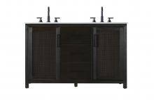  VF29554DCO - 54 Inch Double Bathroom Vanity In Chocolate Oak