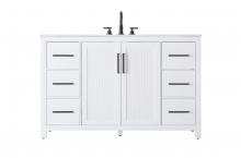  VF29554WH - 54 Inch Single Bathroom Vanity In White