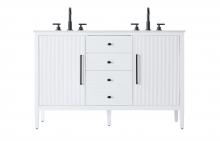  VF29654DWH - 54 inch Double Bathroom Vanity in White