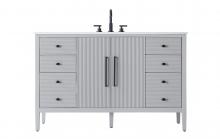  VF29654GR - 54 inch Single Bathroom Vanity in Grey