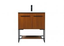  VF42530MTK - 30 Inch Single Bathroom Vanity in Teak