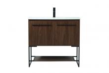  VF42536MWT - 36 Inch Single Bathroom Vanity in Walnut