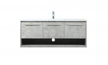  VF43548MCG - 48 Inch Single Bathroom Vanity in Concrete Grey