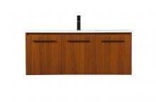 Elegant VF44548MTK - 48 inch Single bathroom vanity in teak