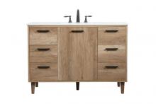  VF47048NT - 48 inch Single bathroom vanity in natural oak