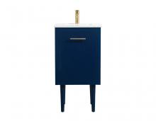  VF48018MBL - 18 Inch Single Bathroom Vanity in Blue