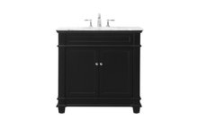  VF50036BK - 36 Inch Single Bathroom Vanity Set in Black