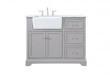  VF60242BK - 42 Inch Single Bathroom Vanity in Black