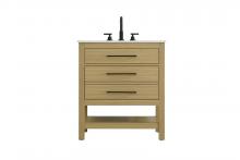  VF60530MHB - 30 inch Single Bathroom Vanity in Honey Brown