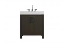  VF60630MMB - 30 inch Single Bathroom Vanity In Mocha Brown