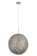  LDPD2071 - Lilou Collection Pendant D15.7 H16.8 Lt:1 Chrome Finish