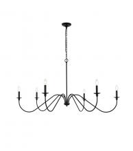  LD5056D54MB - Rohan 54 Inch Chandelier in Matte Black