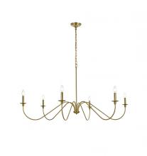  LD5056D54SG - Rohan 54 Inch Chandelier in Satin Gold