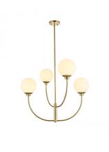  LD814D30BR - Nyomi 30 Inch Chandelier in Brass