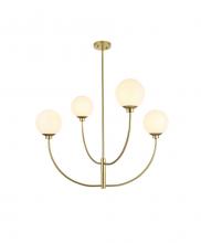  LD814D36BR - Nyomi 36 Inch Chandelier in Brass