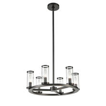  CH309006UBCG - Revolve Clear Glass/Urban Bronze 6 Lights Chandeliers