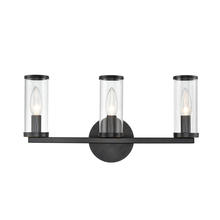  WV309033UBCG - Revolve Clear Glass/Urban Bronze 3 Lights Wall/Vanity