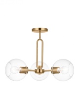 Visual Comfort & Co. Studio Collection 7755703-848 - Codyn Three Light Semi-Flush Convertible Pendant