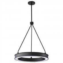  62/2261 - Longford; 20 Inch LED Pendant; Textured Black; Acrylic Lens