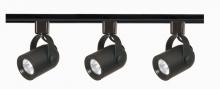  TK349 - 3 Light - MR16 - Round Back Track Kit - 4 foot Track - Line Voltage - Black