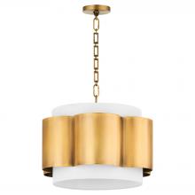  8229-4-47 - Belinder 4 Light Pendant, Lacquered Brass