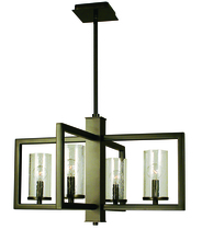 Framburg 1155 BN - 4-Light Brushed Nickel Theorem Dining Chandelier